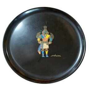 Couroc of Monterey California Kachina Hummingbird Platter